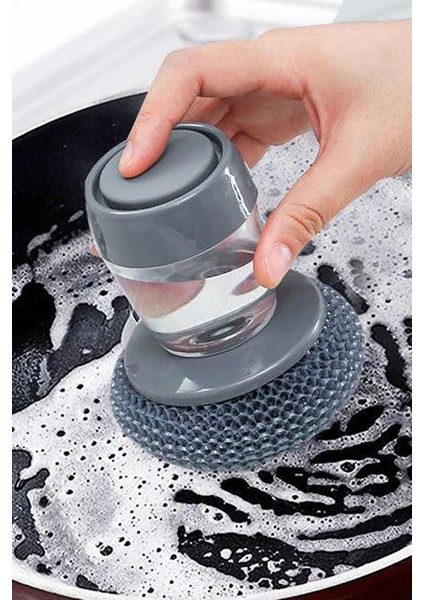 Soap Dispenser Kitchen Brush Sıvı Deterjan Hazneli Bulaşık Fırçası ve Stand indirimleri