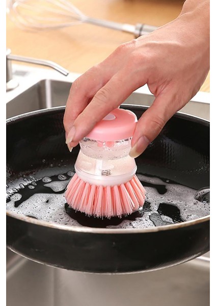 Deterjan Hazneli Pratik Bulaşık Yıkama Temizleme Fırçası (8,5 Cm) indirimleri