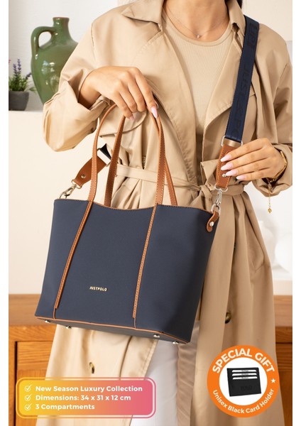 Orijinal Just Polo Collection 3 Bölmeli Lüks Yumuşak Deri Ayarlanabilir Çapraz Askılı Omuz Çantası