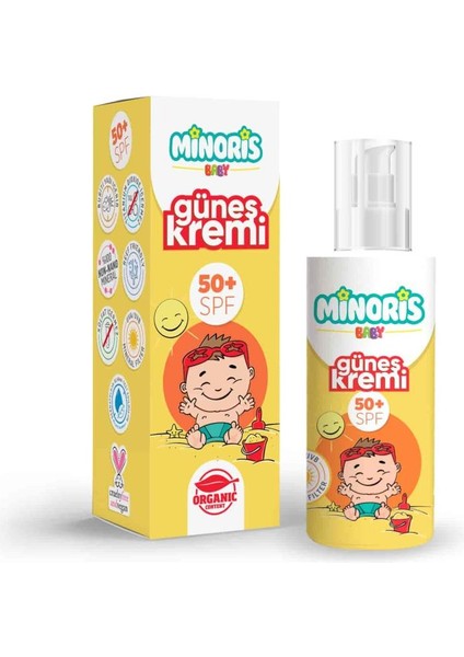 Minoris Baby Organik Güneş Kremi 50 Spf 150ML