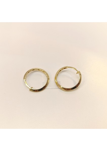 20MM Klasik Piramit Halka Küpe 14 Ayar Altın Hd Videolu fiyatları