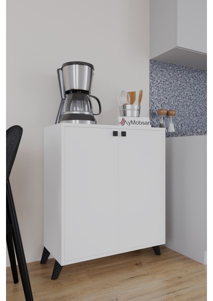 Seren 2 Kapaklı 4 Raflı Boy Dolabı Çok Amaçlı Dolap Kiler Dolabı Mutfak Dolabı Antrasit modelleri