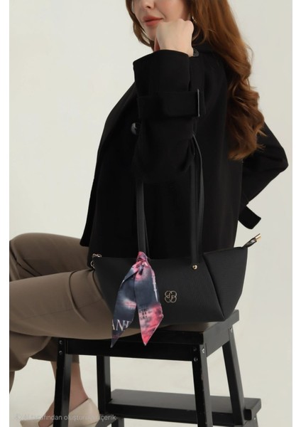 Fularlı Bayan El Kol ve Omuz Çantası