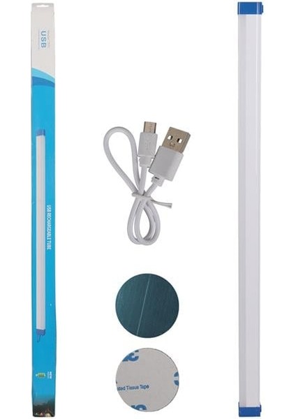 Powermaster T570 70CM 100W Çubuk Portatif LED Işıldak Şarjlı Tüp Lamba 1800MAH indirimleri