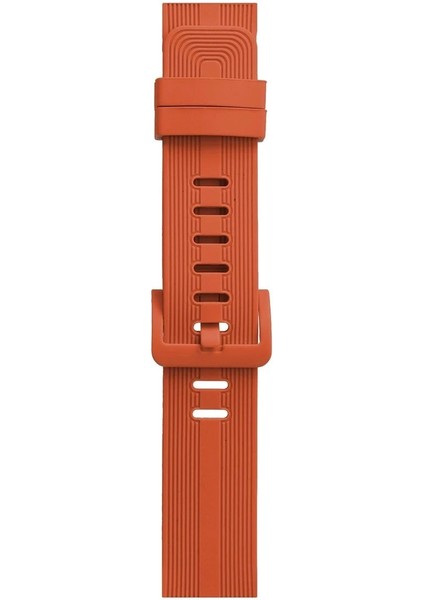 Apple Watch 38MM KR408 Çizgili Silikon Kordon - TURUNCU-(5796) - I93H65N6-5A85VS modelleri
