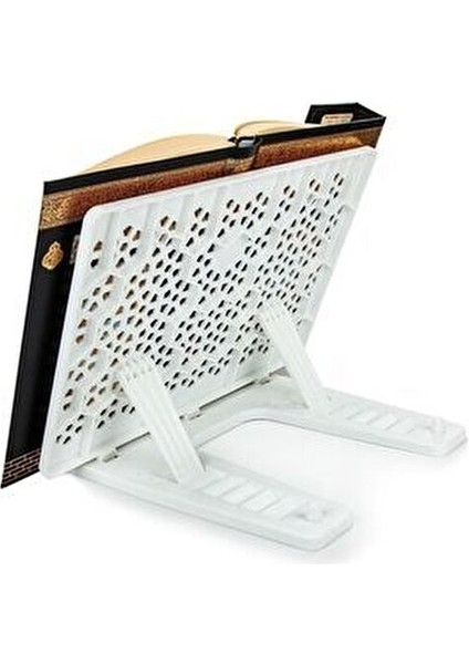 Berat Plastik Kuran Okuma Rahlesi Beyaz Renk 23 cm Yükseklik Ayarlı Masa Üstü Kullanım modelleri