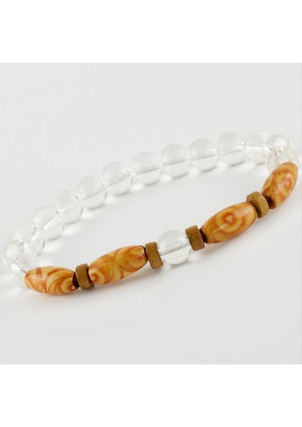 Kuvars Ahşap Trend Yeni Sezon Doğaltaşlı Bileklik