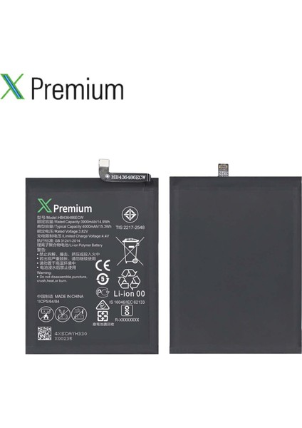 Xpremium Huawei P20PRO Uyumlu Batarya Pil Süper Yüksek Kalite 3900 Mah HB436486ECW indirimleri