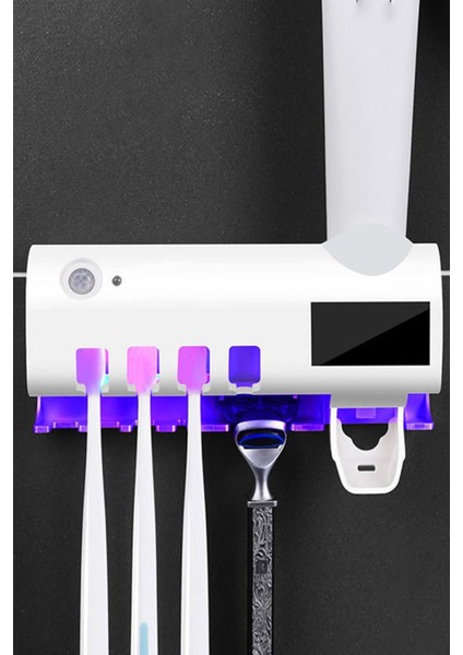 Şarjlını Işıktan Dolduran Panelli Otomatik Diş Macun Sıkacağı ve Fırça Tutucu Stand Yeni Nesil fiyatları