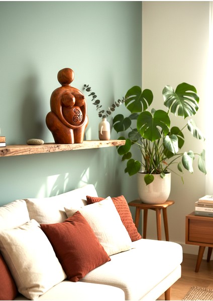 Umay Ana Tanrıçası Ahşap El Oyması Sanatsal Dekoratif modelleri