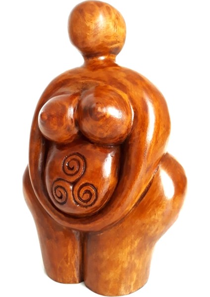 Umay Ana Tanrıçası Ahşap El Oyması Sanatsal Dekoratif fırsatları