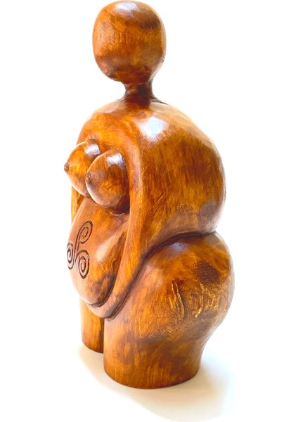 Umay Ana Tanrıçası Ahşap El Oyması Sanatsal Dekoratif