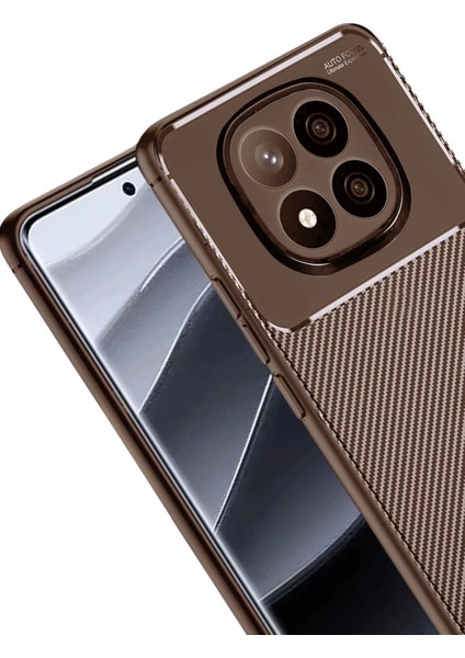 Xiaomi Redmi Note 14 Pro Plus Kılıf Auto Focus Karbon Kapak - KAHVERENGI-(5796) - I79H53N6-9A52VS fiyatları