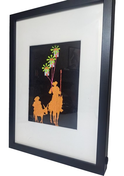 Don Kişot - Uv LED Li Neon Nakış Işlemeli 21X30 cm modelleri