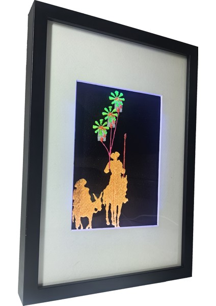 Don Kişot - Uv LED Li Neon Nakış Işlemeli 21X30 cm indirimleri