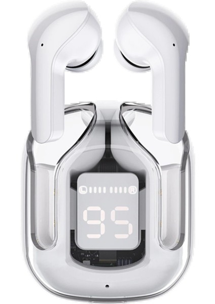 GT13 Dijital Şarj Göstergeli Kablosuz Airpods Kulaklık - BEYAZ-(5796) - I57H71N1-0A45VS