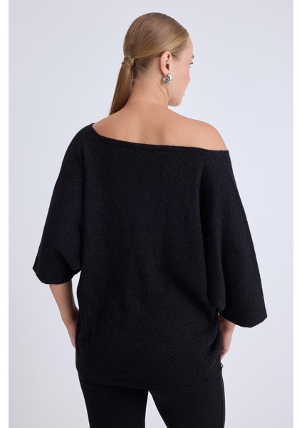V Yaka Yarım Kol Simli Salaş Bluz fırsatları