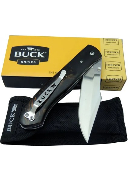 Buck BK-002 Çakı Kahve 23 cm Manuel, Kemerlikli fiyatları