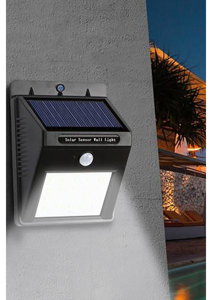 20 Ledli Hareket Sensörlü Güneş Enerjili Lamba Bahçe Lambası fiyatları