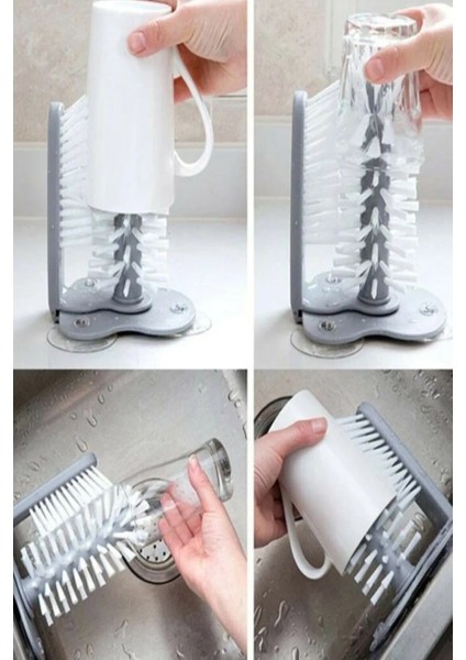 Fonksiyonel Vantuzlu Kolaylıkla Elde Bulaşık Yıkama Temizleme Fırçası fiyatları