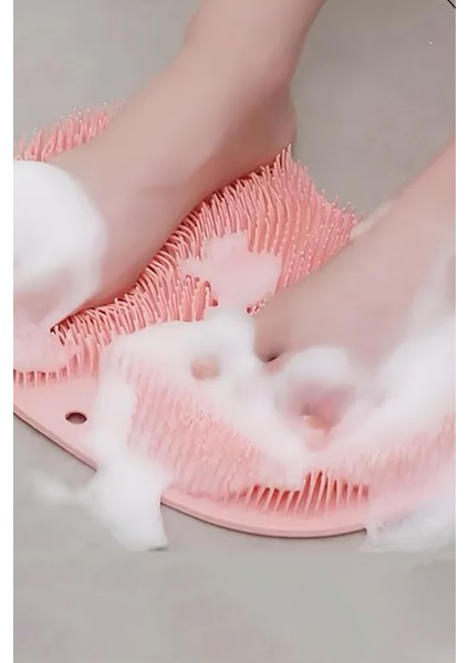Pratik Silikon Vantuzlu Banyo Fırçası Masaj Pedi Sırt Ayak Kesesi Yıkama Aleti | Sırt Lifi Ayak Matı fiyatları