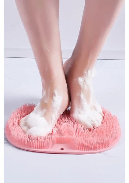 Pratik Silikon Vantuzlu Banyo Fırçası Masaj Pedi Sırt Ayak Kesesi Yıkama Aleti | Sırt Lifi Ayak Matı modelleri