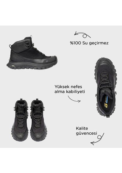 Erkek Siyah Su Geçirmez Outdoor Bot 3K1GB16354