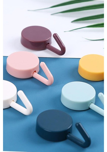 Kendinden Yapışkanlı 5li Retro Askı Banyo Mutfak Hol Askılık Pratik Tasarım Şirin Askılık