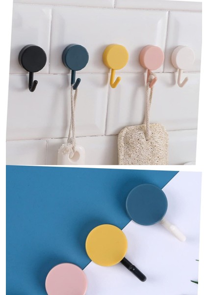 Kendinden Yapışkanlı 5li Retro Askı Banyo Mutfak Hol Askılık Pratik Tasarım Şirin Askılık fiyatları