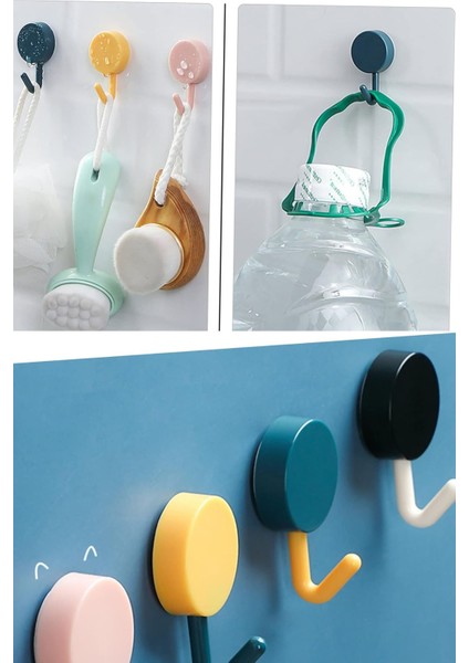 Kendinden Yapışkanlı 5li Retro Askı Banyo Mutfak Hol Askılık Pratik Tasarım Şirin Askılık modelleri