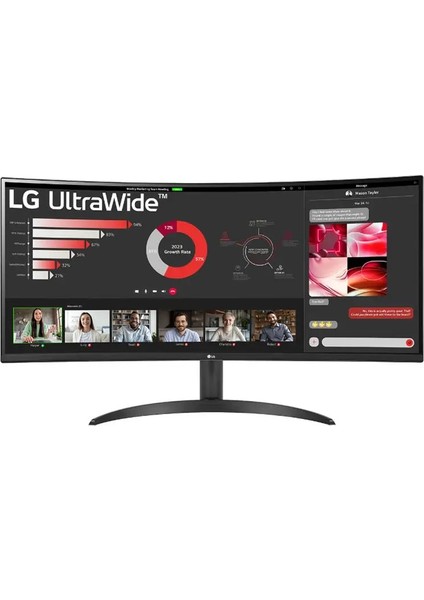34 Lg 34WR50QC-B Va 5ms 100HZ 2xhdmı Dp Qhd 3440X1440 Freesync Curved Vesa Sıyah