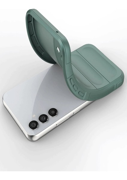 Samsung A56 Kılıf Optimum Silikon - Koyu YEŞIL-(5796) - I75H82N9-2A30VS