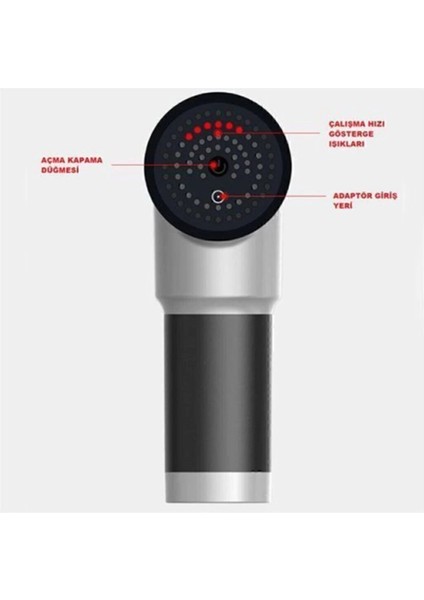 Fascial Gun Sporcu, Egzersiz Masaj Aleti 4 Başlıklı Renk Seçilemez