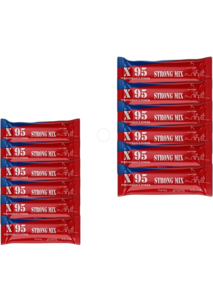 X95 Strong Mix 12 Adet Honey Ginseng Tribulus Performance Power