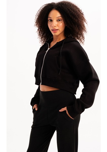 Crop Kapüşonlu Sweatshirt modelleri