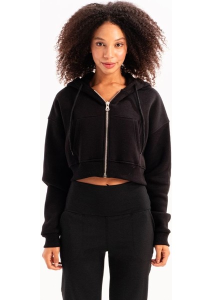 Crop Kapüşonlu Sweatshirt fırsatları