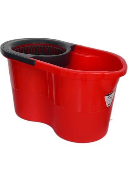 Plastik Temizlik Seti Kova+Mop+Paspas+Sap Kırmızı Renk modelleri