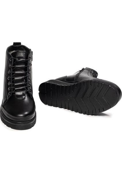 Kadın Fermuarlı Kürklü Hakiki Deri Bot fiyatları