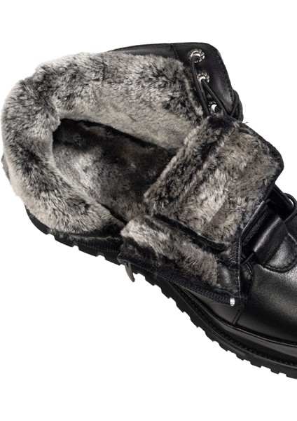 Kadın Fermuarlı Kürklü Hakiki Deri Bot modelleri