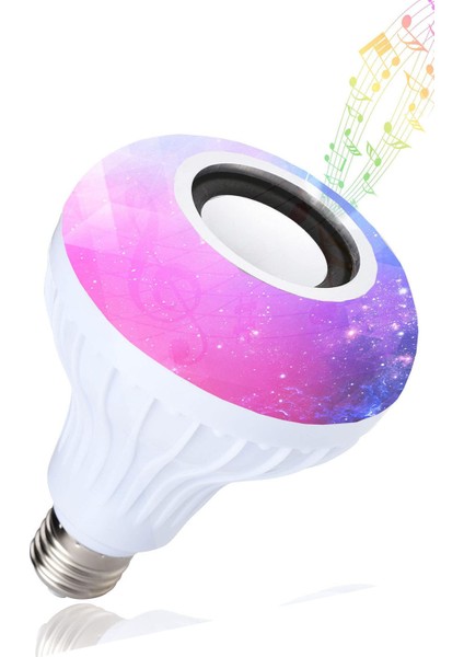 16 Renk Ayarlanabilir Bluetooth Bağlantılı Hoparlörlü Ampul Kumandalı Bağlantılı Ampul Yeni Nesil modelleri