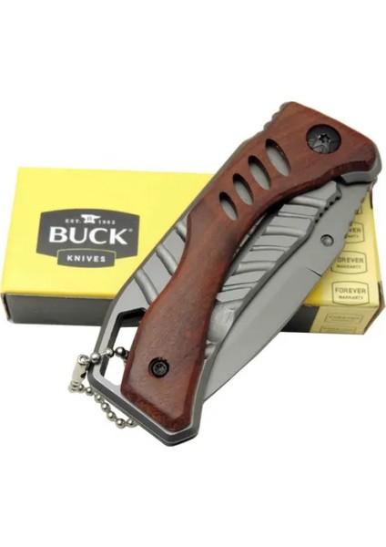 Buck X61 Ahşap Çakı 15,5 cm Manuel, Kemerlikli fiyatları