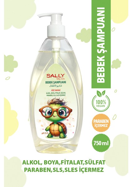Göz Yakmaz Parabensiz Bebek Şampuanı 750 ml
