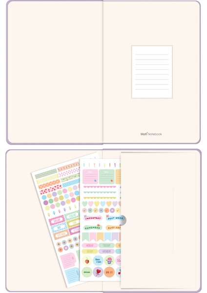 2026 Yılı B5 Haftalık Ajanda 17X24 cm - 12 Aylık Lila modelleri