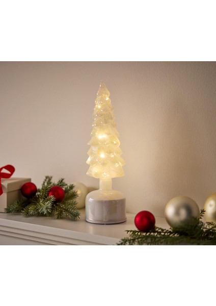 Led’li Döner Dekoratif Ağaç, Cam, Küçük