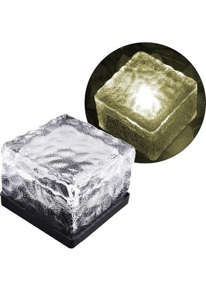 Powermaster PM-21646 Solar Günışığı Ledli Tuğla Görünümlü Bahçe Dekorasyon Aydınlatma