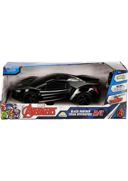 7037 Kumandalı 1:16 Avengers Black Panther Lykan Hypersport Araba indirimleri