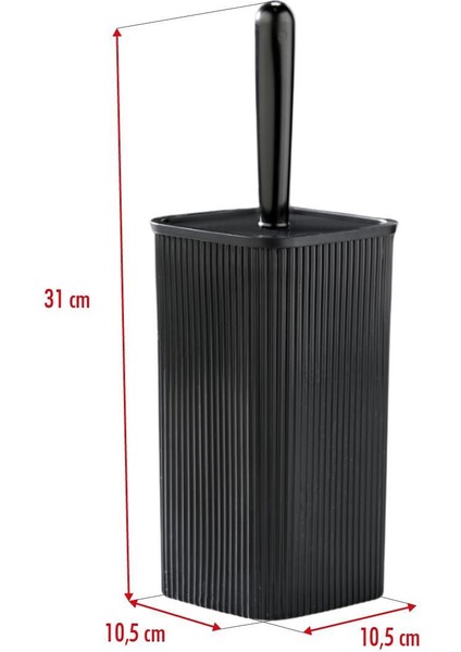 Wc Fırçası & Tuvalet Fırçası Siyah 2 Parça Royaleks