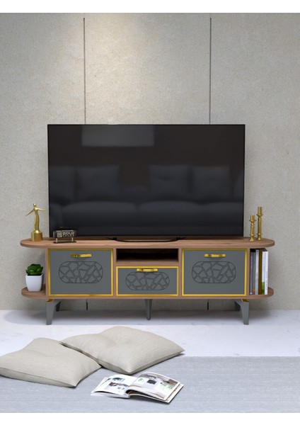 Tv Sehpası Mira 5030 Atlantik Gold 160 cm 35 cm 50 cm fiyatları