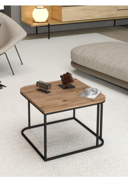 Orta Sehpa ve Zigon Sehpa V Lüx 5'li Set Atlantik Çam modelleri