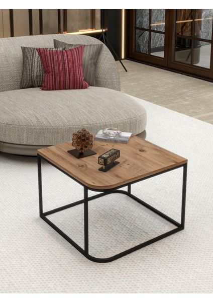 Orta Sehpa ve Zigon Sehpa V Lüx 5'li Set Atlantik Çam